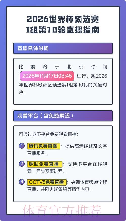 2026年世界杯全程直播预告与收看完全攻略